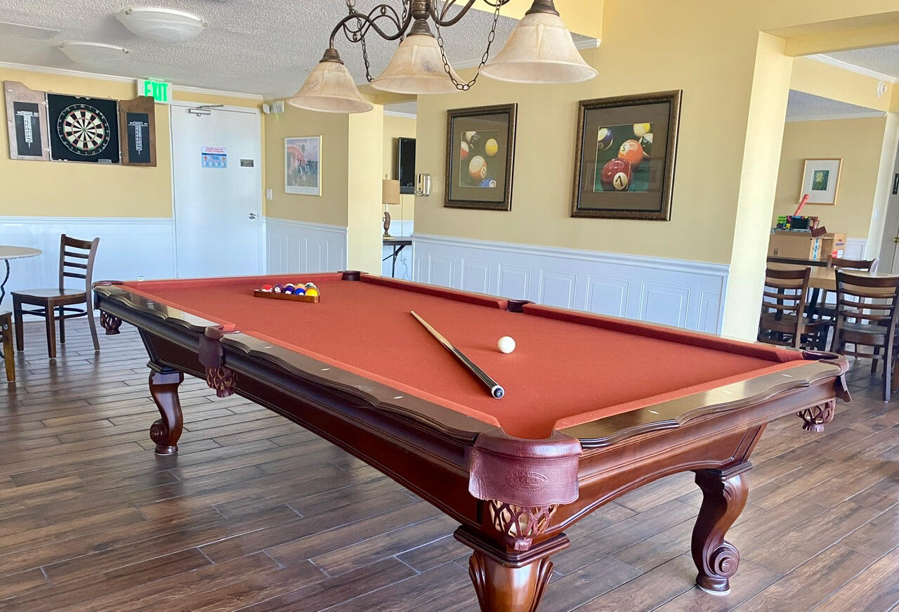 Competition billiards table, inside the Monte Carlo room